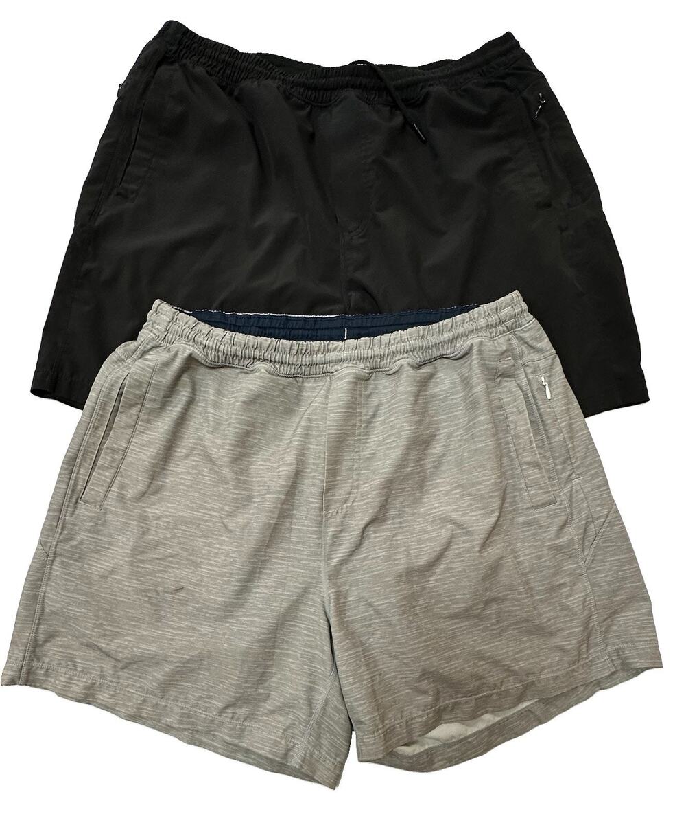 LOT OF 2 ~Birddogs Shorts Men Sz 3XL Lined Boom Classic Perfomance Black Gray 7”